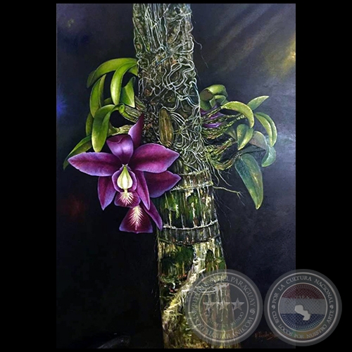 Orquídea - Pintura al óleo - Obra de Vicente González Delgado